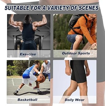 Men's Sports Compression Shorts - Athletic Running Performance Baselayer Underwear, Perfect for Workout Running