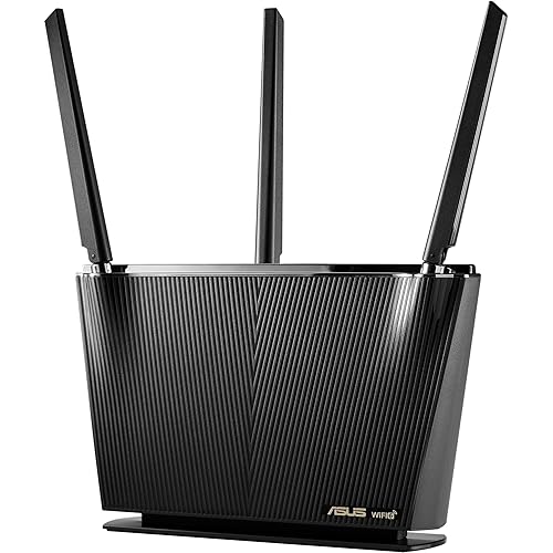 ASUS AX2700 WiFi 6 Router (RT-AX68U) - Dual Band 3x3 Wireless Internet Router with 4 Gigabit LAN Ports, Trend Micro Lifetime AiProtection, AiMesh Compatible, Parental Control, OFDMA, WAN Aggregation