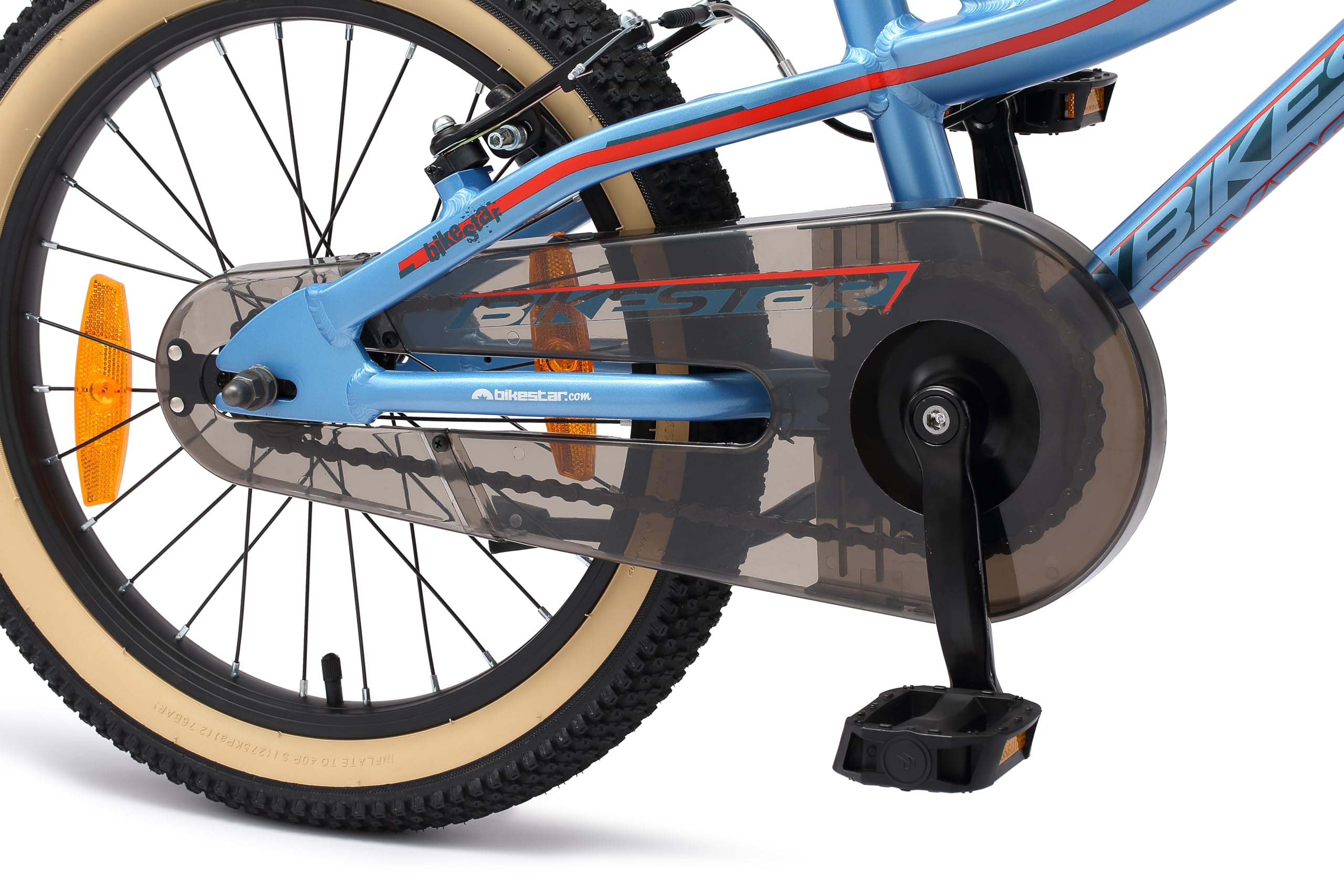 BIKESTAR Bicicleta Infantil Aluminio para niños y niñas a Partir de 5 años | Bici de montaña 18" Pulgadas con Freno en V |
