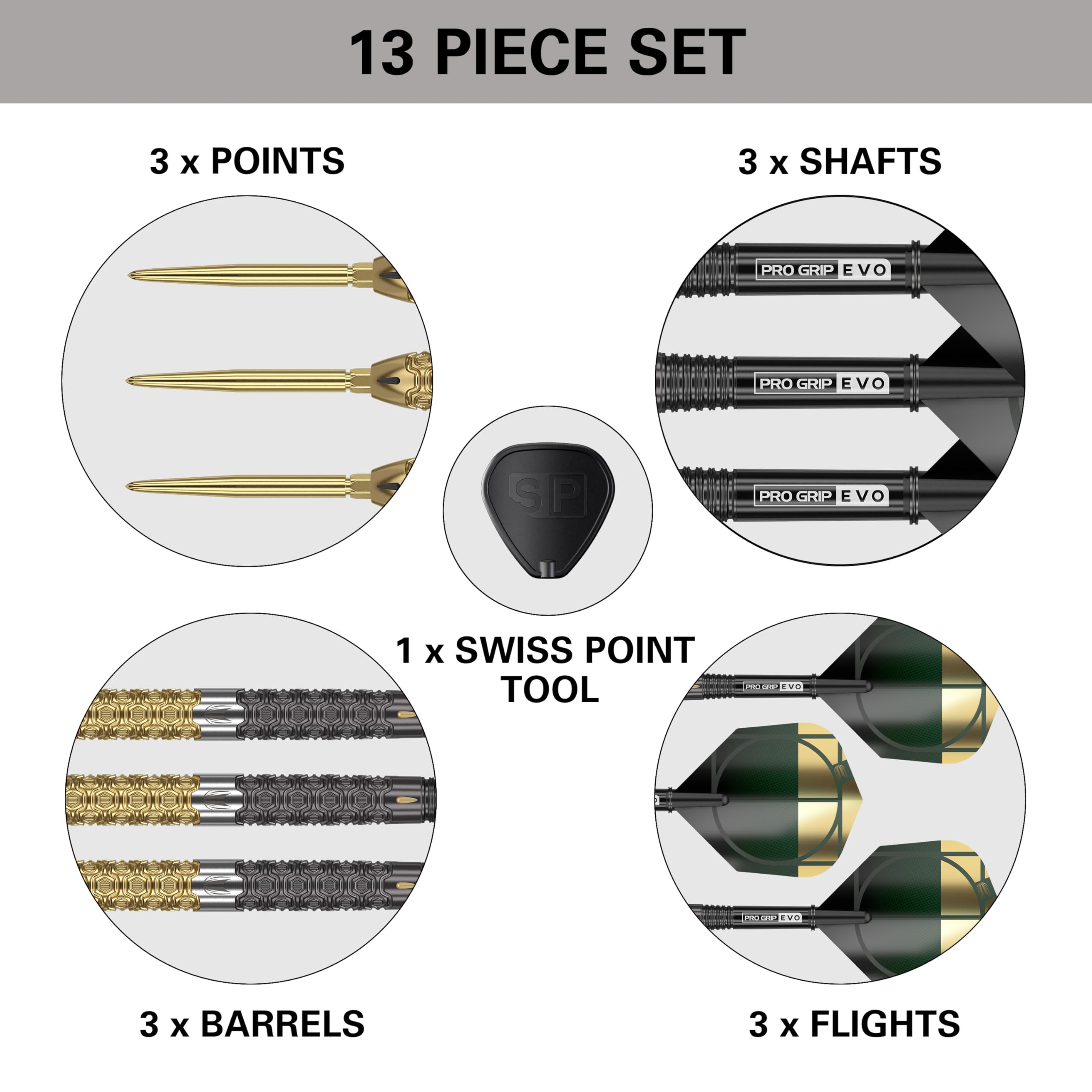 TARGET Darts Cult Envy 90% Wolfram Swiss Point Steel Tip Zestaw rzutek