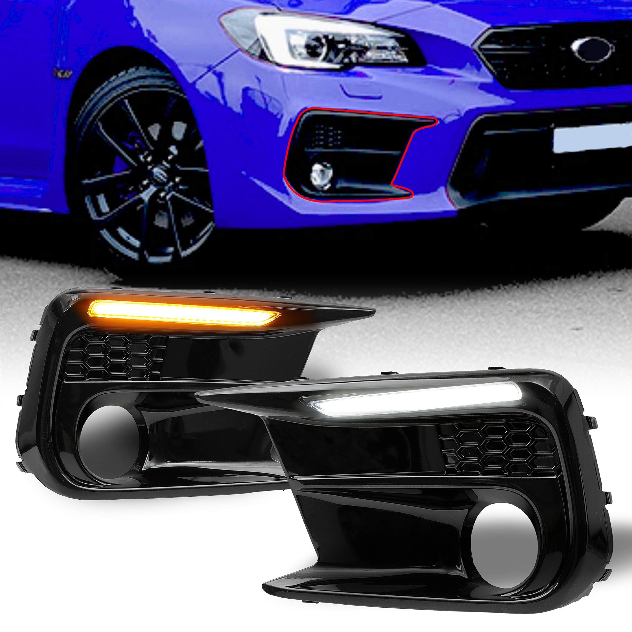 Amazon | ECOTRIC フォグランプベゼルトリム LEDホワイトDRL