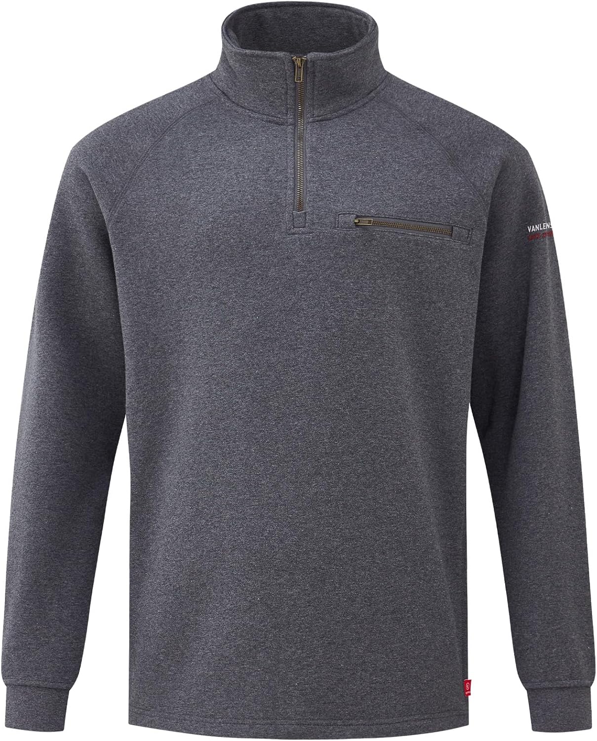 FR Hoodies for Men 12oz Heavyweight FR Sweatshirt Men's Flame Resistant Hoodies Quarter-Zip CAT2