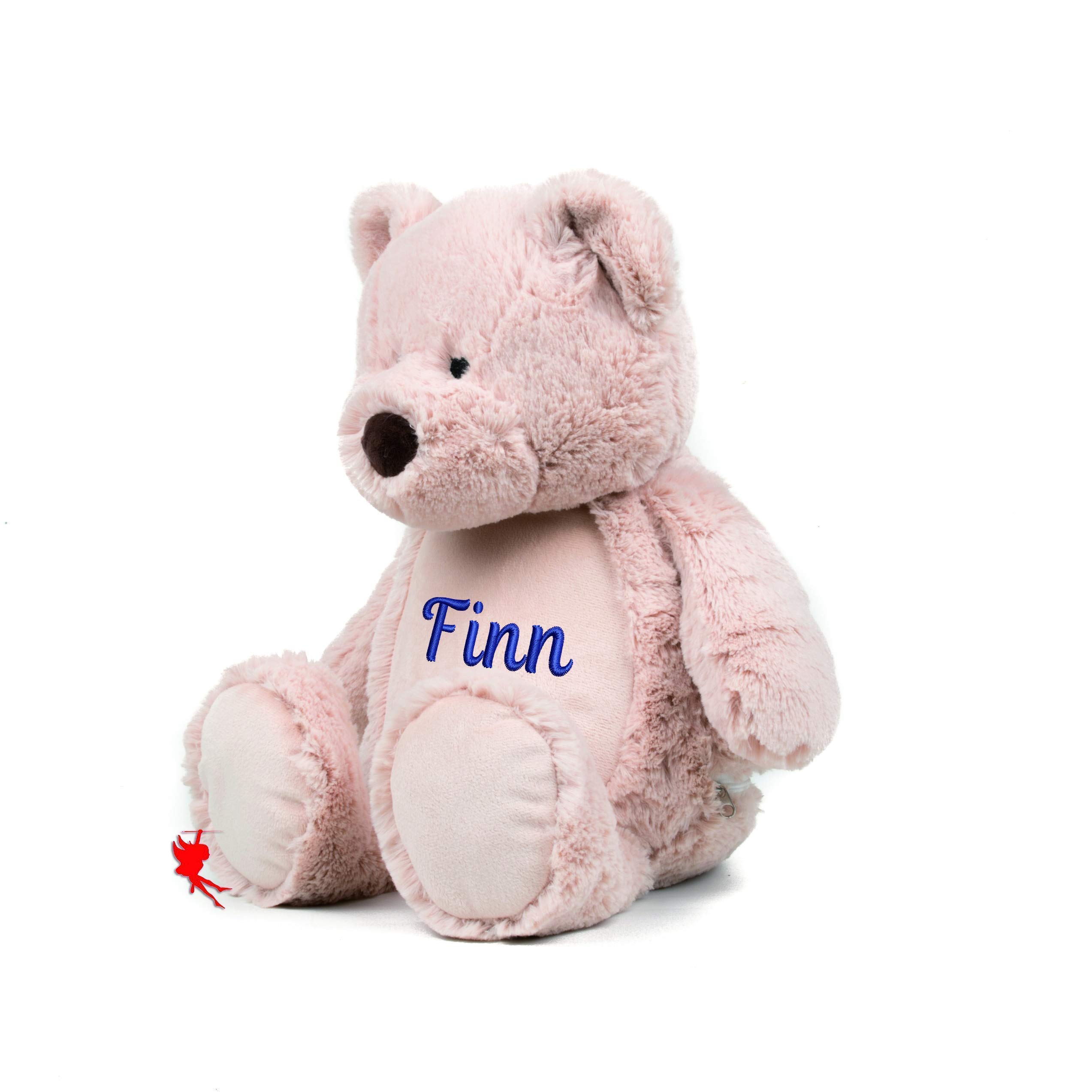 Teddy Kuscheltier Stofftier mit Stickerei Plüschtier bestickt mit Name