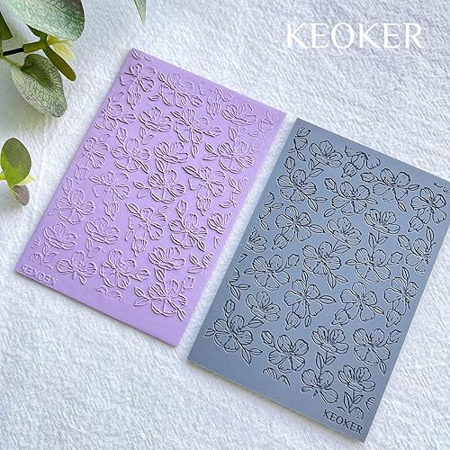 Miniatura 6 de Keoker Hojas de textura de arcilla polimérica, alfombrilla de textura de arcilla para hacer aretes de joyería, herramientas de aretes de arcilla
