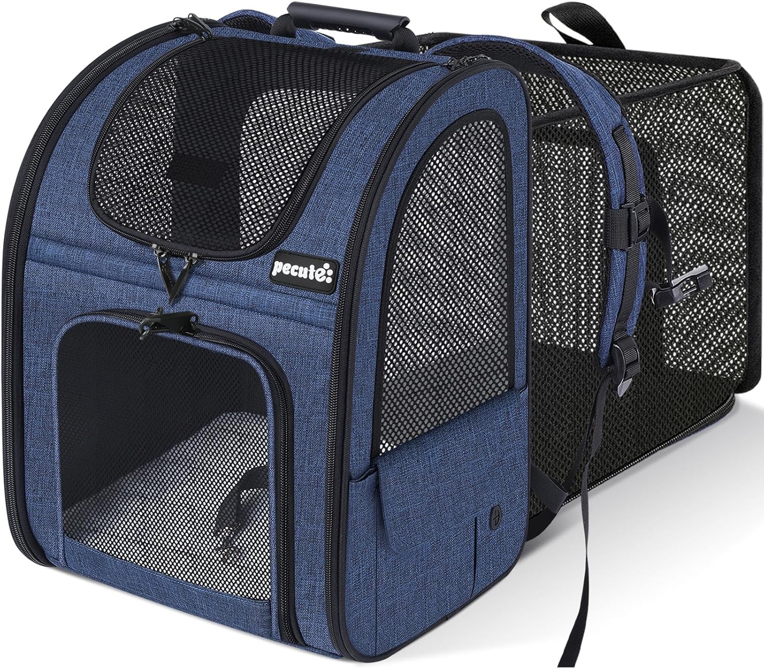 Pecute Expandable Cat & Small Dog Carrier Backpack