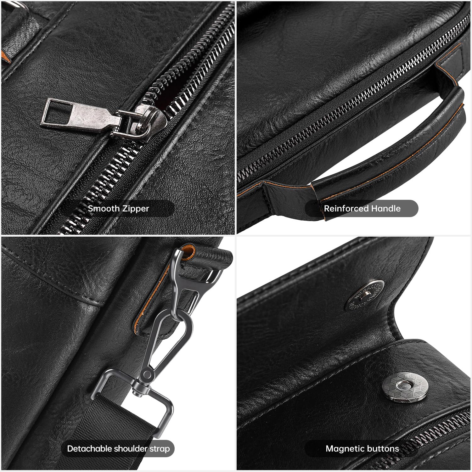 Sac à bandoulière en cuir pour iPad 11-13 pouces