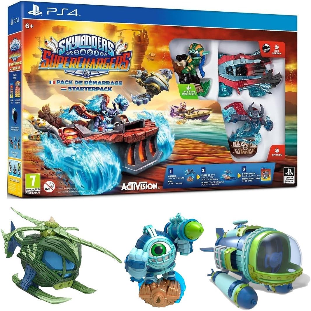 Mega pack Skylanders Superchargers + figurine Stealth Stinger, Dive