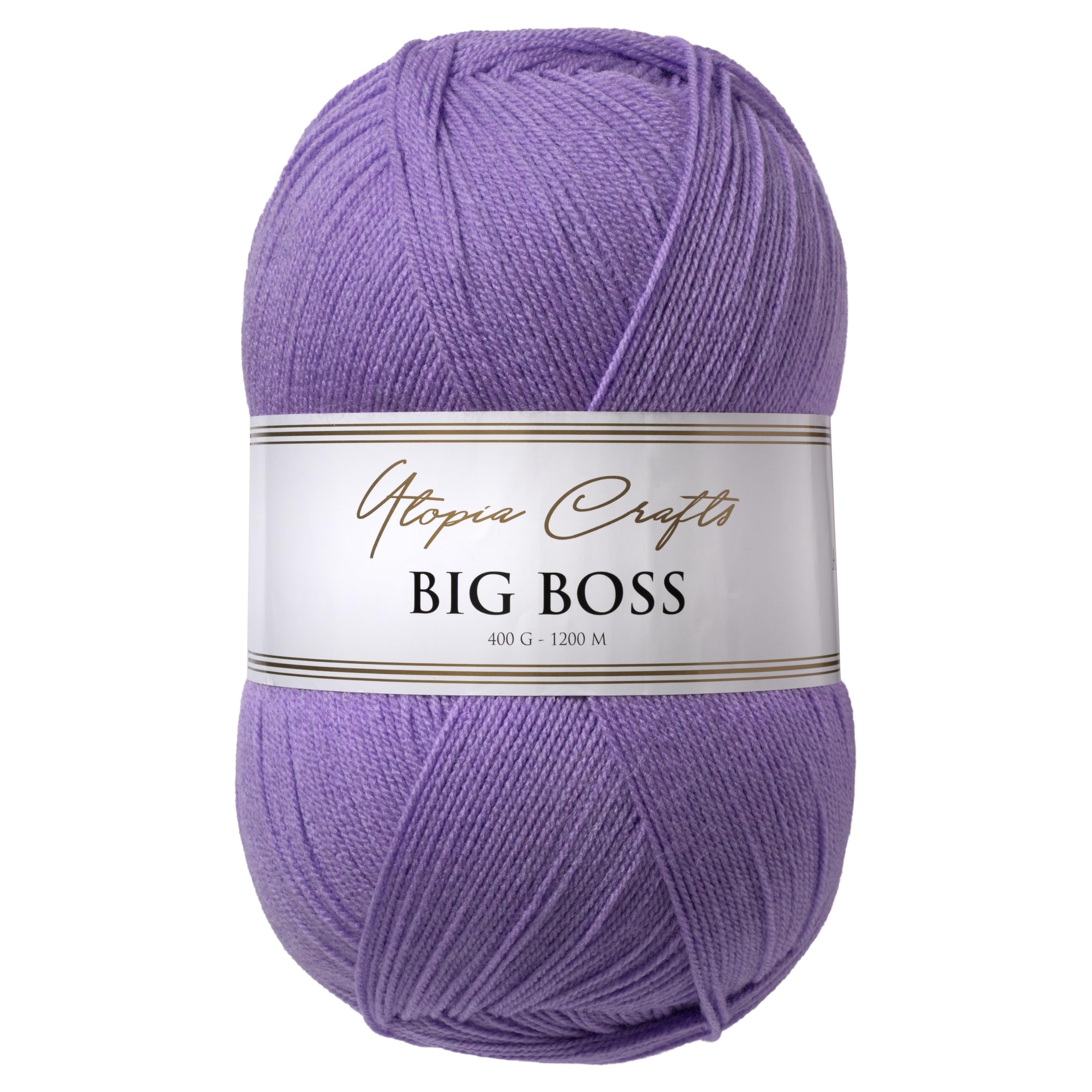 Utopia Crafts Big Boss 400g Knitting & Crochet Yarn 1200m (Violet)
