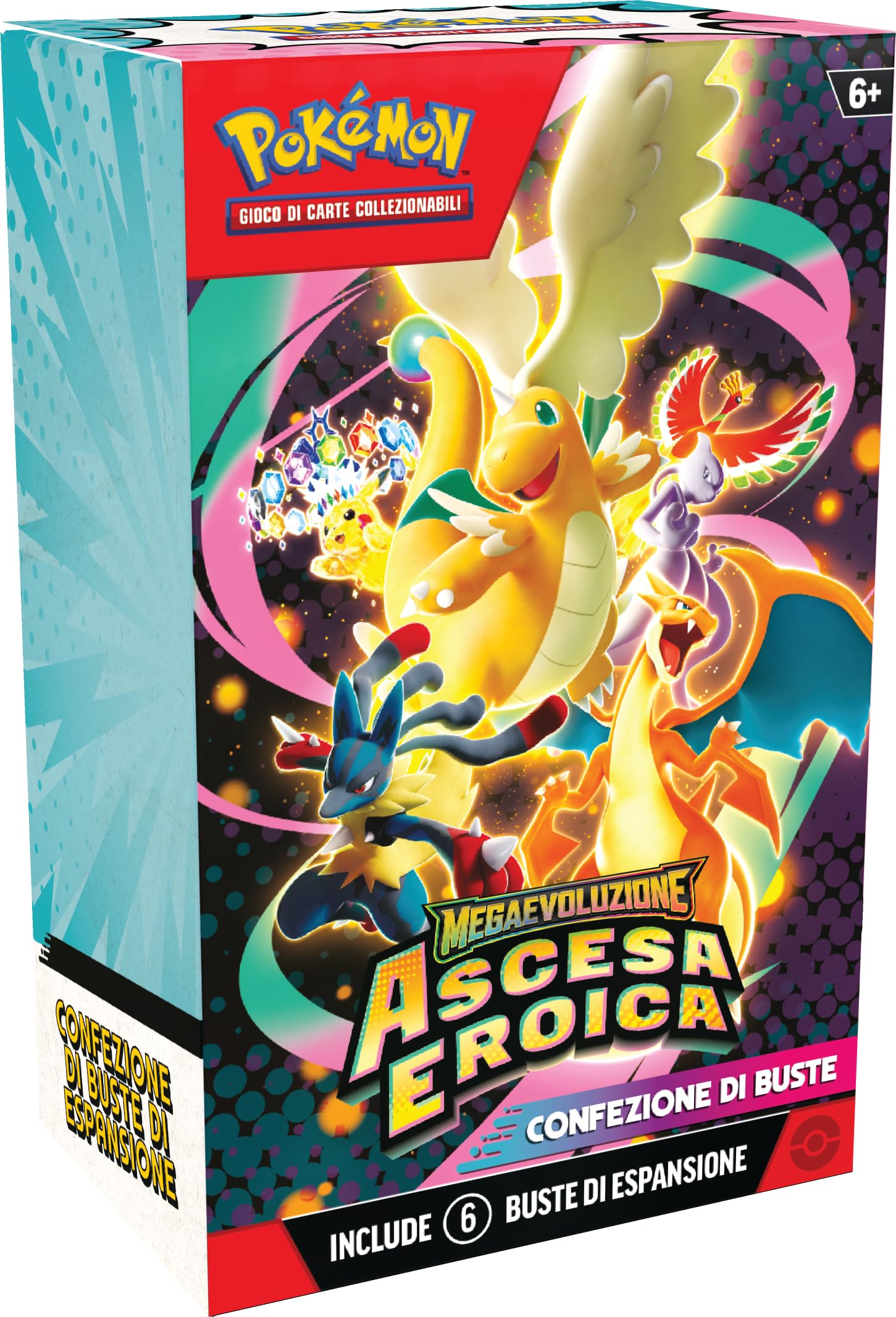 Pokémon GCC Megaevoluzione Ascesa Eroica buste di espansione sei buste Italiano