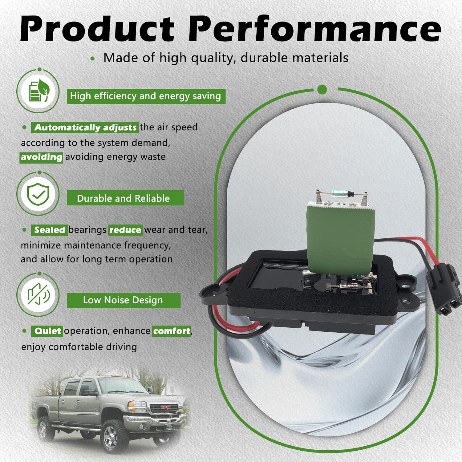 89019100 Front Manual Temp HVAC AC Control Fan Heater Blower Motor Resistor Compatible with Buick 04-07 Rainier - 02-09 Trailblazer - 02-09 Envoy / 02-06 Envoy XL XUV - 03-08 Ascender / 02-04 Bravada