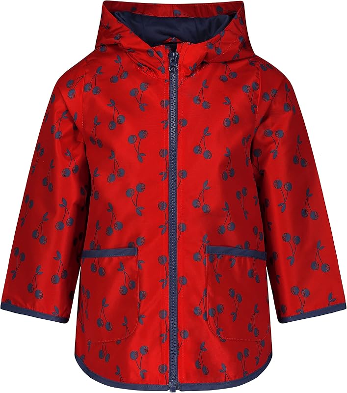 Simple Joys by Carter’s Baby Girls Rain Jacket Raincoat Water-Resistant Hooded Rain Slicker