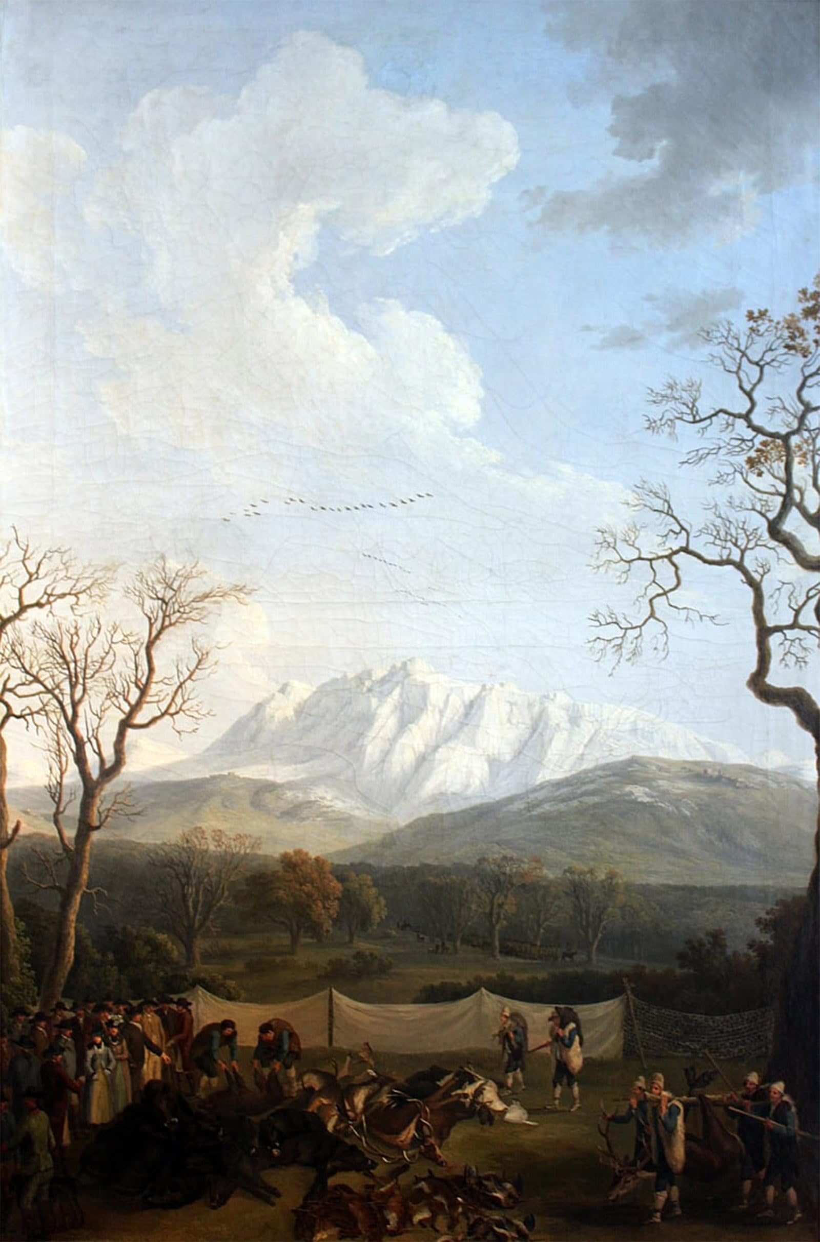 Posters et art pour décoration chambre tableau l'hiver de Jacob Hackert