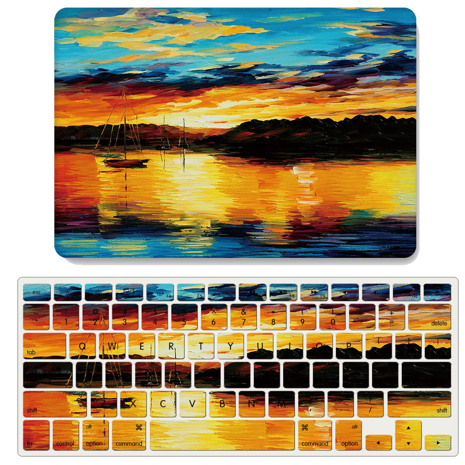 Protection MacBook Pro 15 rigide anti-rayures JZ Oil Painting avec protège-clavier - 6