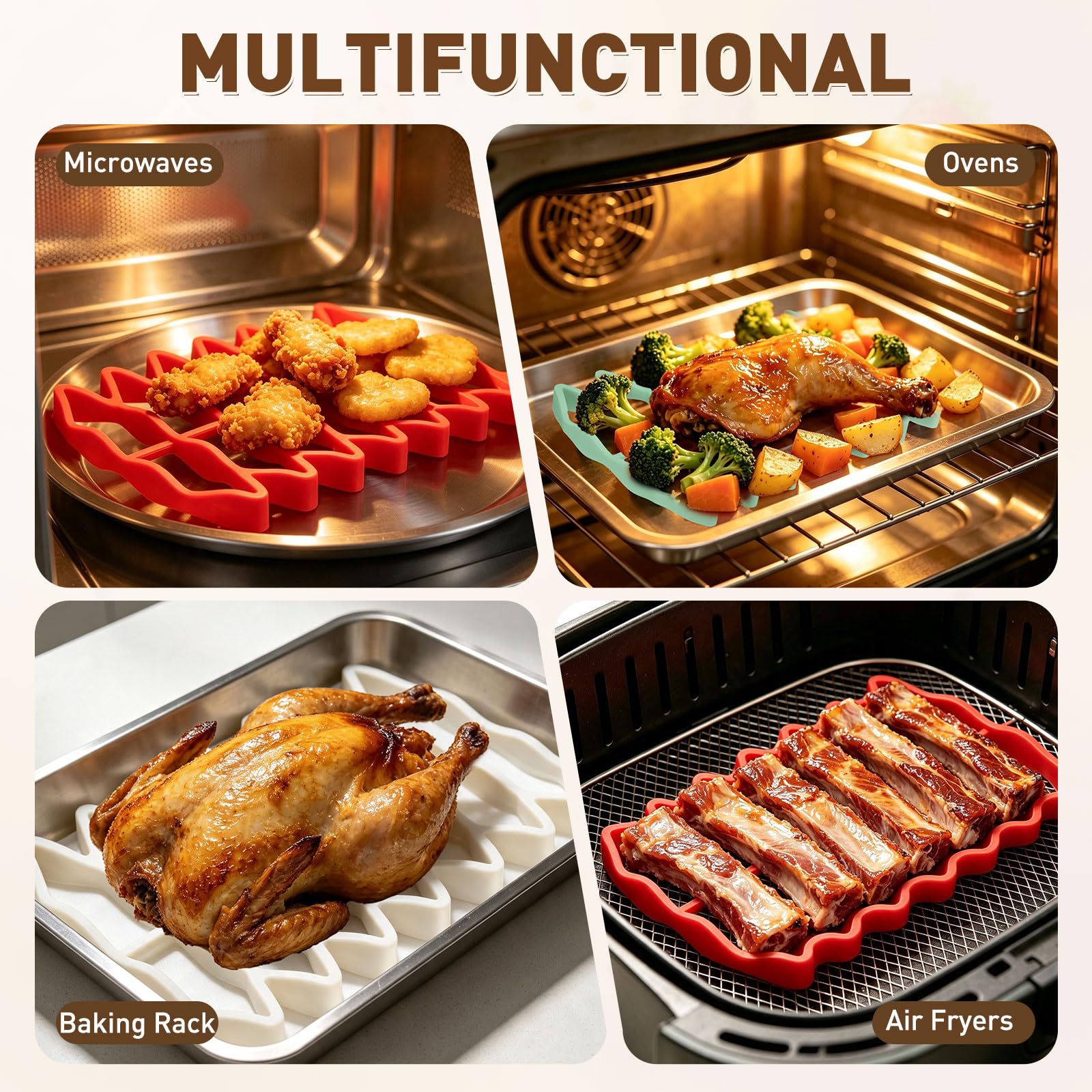 METALLIXITY Rostatura in silicone per forno antiaderente 23,4 x 15,5 cm