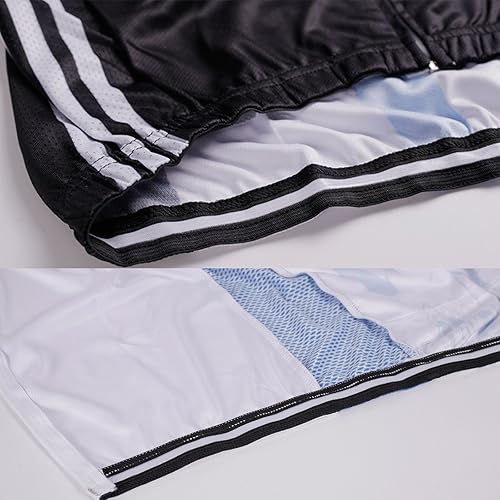 Miniatura 3 de FASTONT Mens Cycling Jersey Breathable Full-Zipper 3D-Padded Short Set