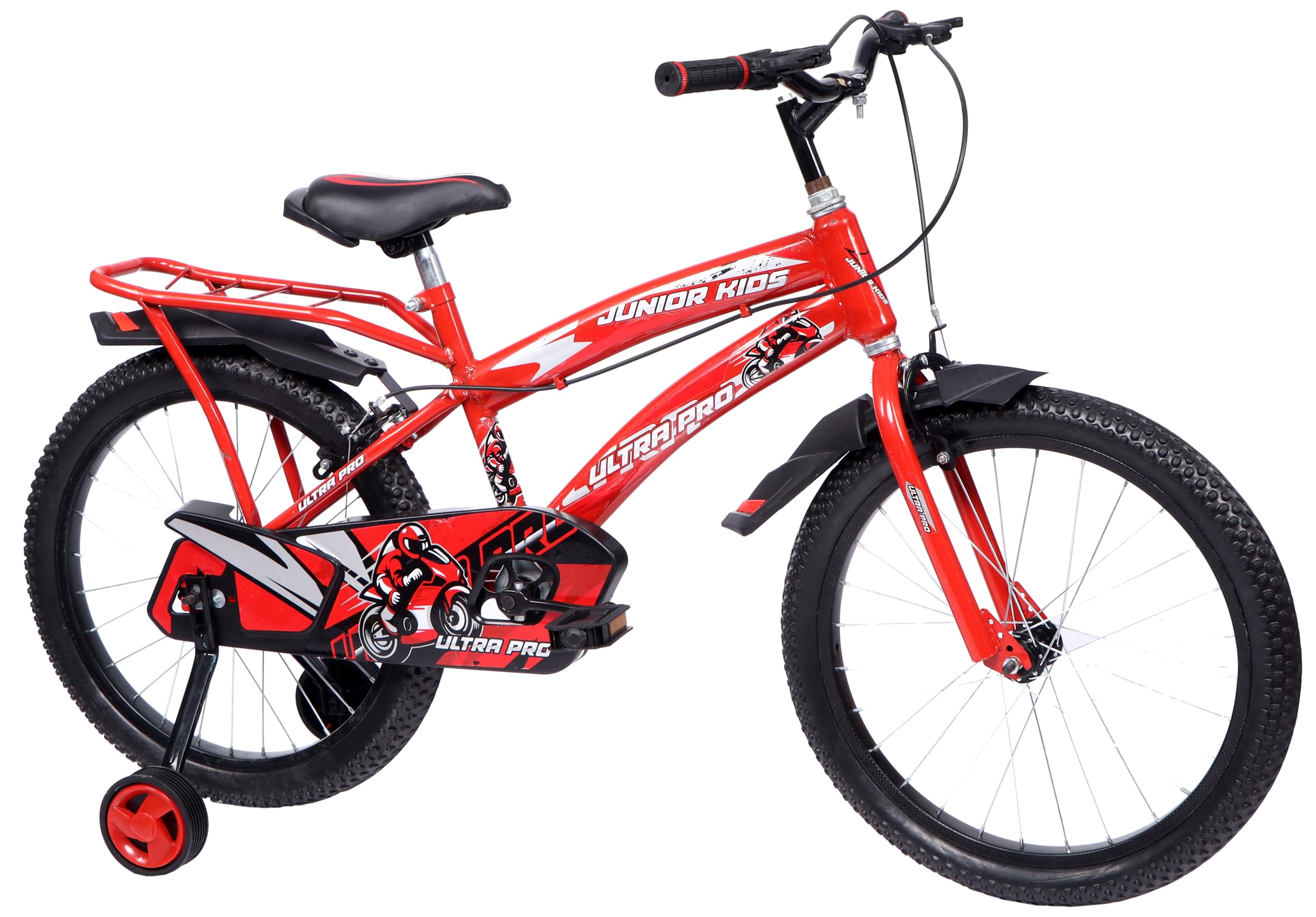 JUNIOR KID 20T Cycle for Kids 6 to 10 Years with Training Wheels for Boys and Girls Kids Bicycle for Boys and Girls Semi Assembled 20T