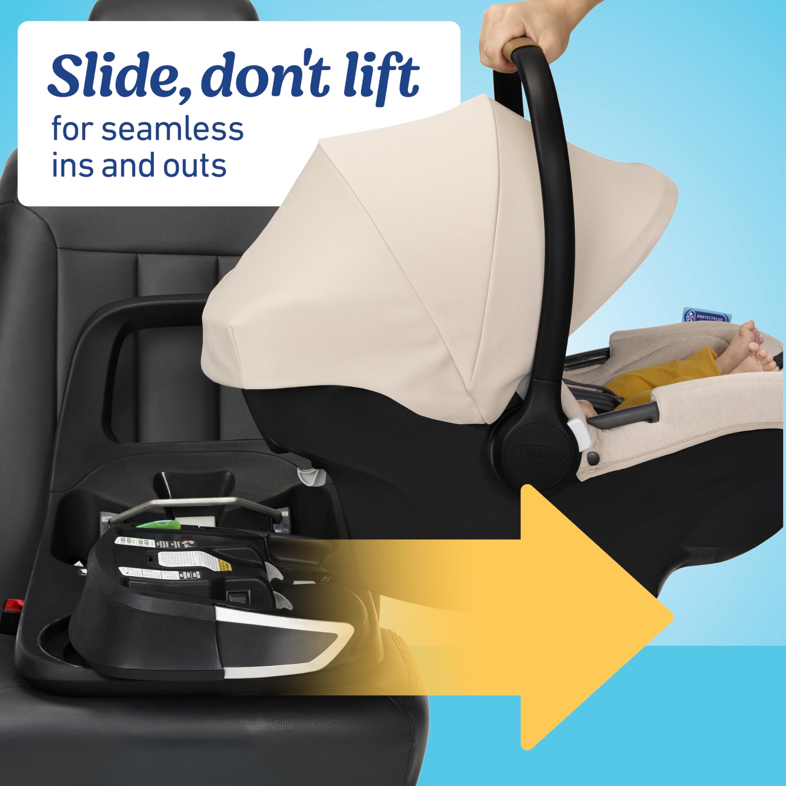 Graco Modes Nest 3-in-1 Travel System with SnugRide Turn & Slide - Carseat Stroller Combo with Rotating Rear-Facing Baby Car Seat, Adjustable Slide2Me Infant Car Seat to Toddler Stroller — view 6