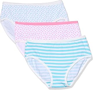CARINA Girls Pack of 3 Girly Cotton Brief Underwear