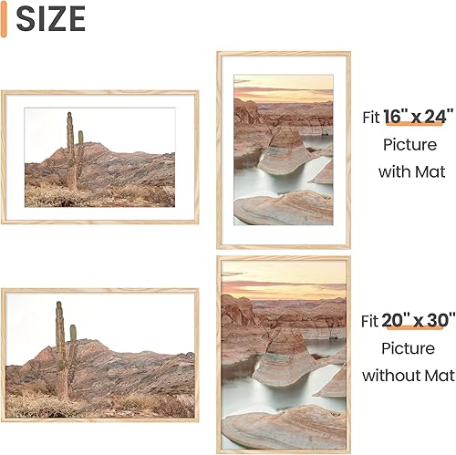Vista 169 de upsimples - Portarretratos de 8.5 x 11 pulgadas, para fotos de 6 x 8 pulgadas con paspartú o de 8.5 x 11 pulgadas sin paspartú, marcos de fotos