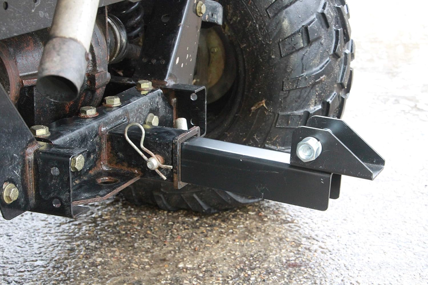 American-Made 8 Inches Receiver Extension for Garbage Hook Trash Can Carriers by Garbage Commander