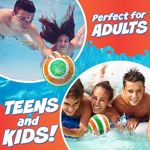 Vista 19 de La pelota de piscina definitiva: llénala con agua para jugar juegos submarinos, juguetes al aire libre para niños de 8 a 12 años, divertidos Bola