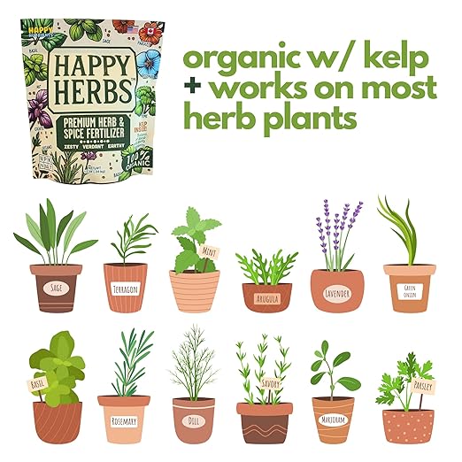 Fertilizante Orgánico para Hierbas Happy Herbs 12 oz miniatura 2