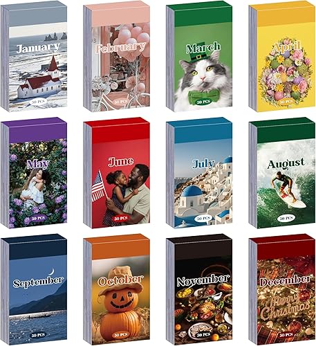 Miniatura 22 de 6 juegos de 300 piezas de pegatinas Washi, libro de pegatinas de sueños coloridos para el diario, pegatinas de papel decorativo DIY para álbum