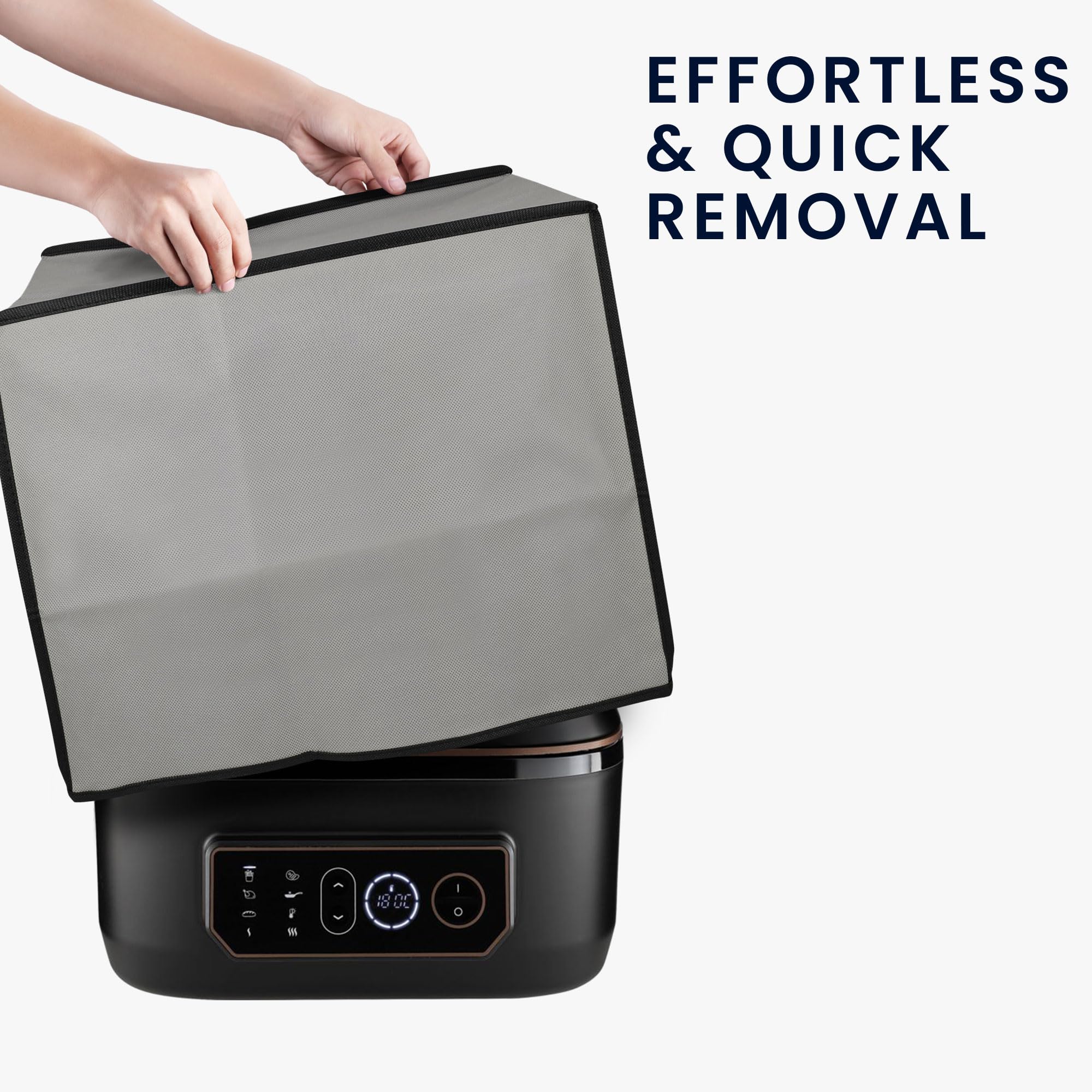 Kwmobile Schutzhülle Für Russell Hobbs SatisFry Heißluftfritteuse – Staubschutz Aus Polypropylen – Hellgrau
