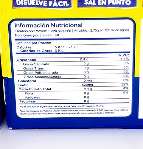 Miniatura 2 de Dona Gallina Caldo de pollo 12 comprimidos 4.66 oz (paquete de 3)