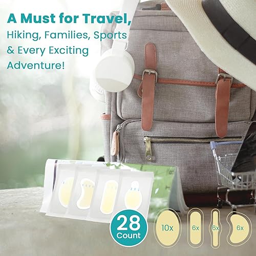 Miniatura 4 de Blister Pads  28 unidades de vendajes hidrocoloides resistentes al agua para pies, dedos de los pies, talón, almohadillas de gel para prevención y