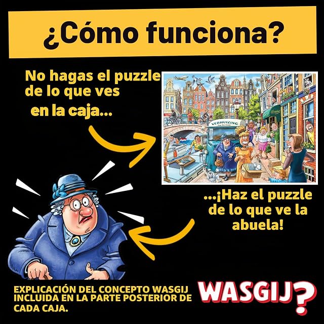 Foto 4 de 8 de JUMBO Wasgij Original 45 Día de Mudanza Puzzle 1000 piezas Twist