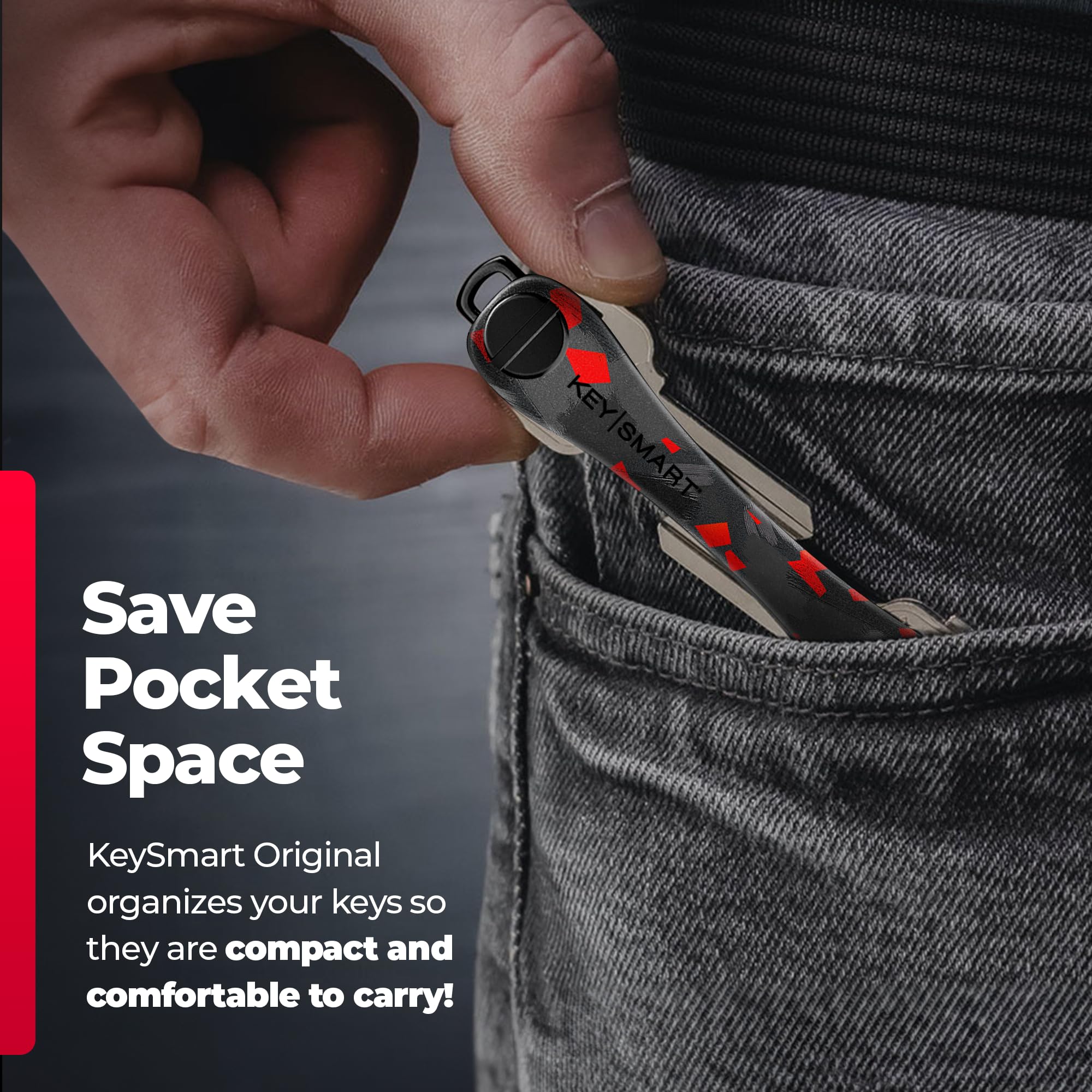 KeySmart Schlüsselorganizer – Kompakt, Bis 14 Schlüssel, Mit Flaschenöffner & Schnelltrennung