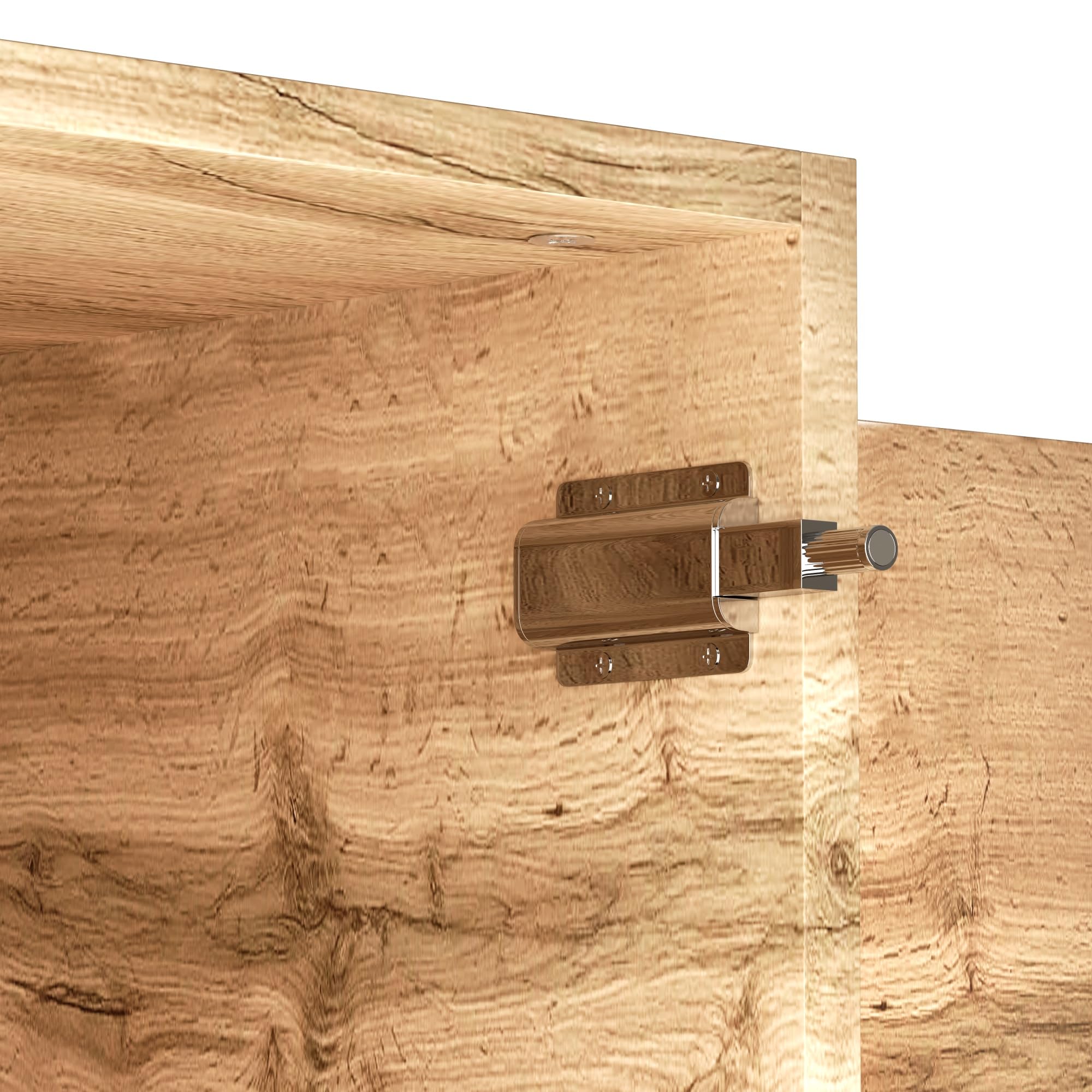 Moimhear Perchero compacto con espejo y banco, 90 x 34,5 x 190 cm, perchero con zapatero y ganchos, perchero para ropa, perchero de pasillo (natural)
