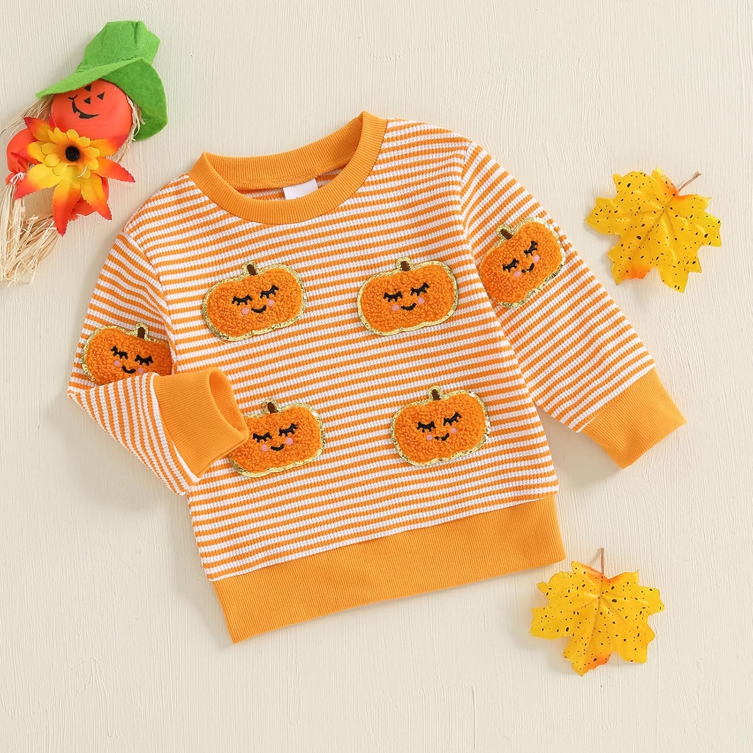 Toddler Baby Boy Girl Halloween Sweatshirt Long Sleeve Letter Print Shirt Pullover Sweater Top Fall Winter Clothes - Image 2