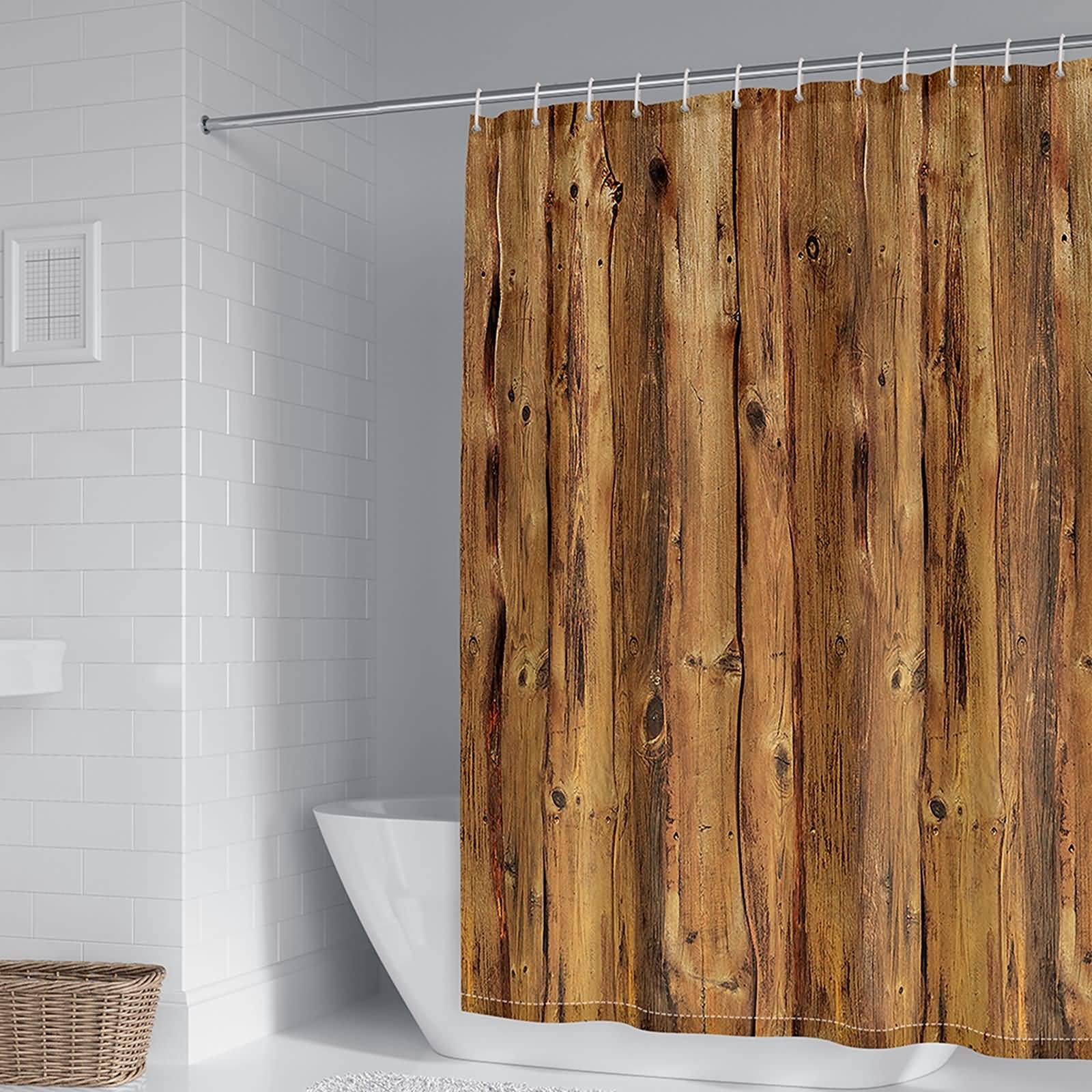 Rideau de douche anti-moisissure 180x180 en polyester imperméable