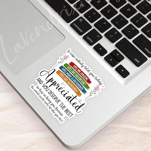 Miniatura 3 de (3 unidades) en Case Nobody Told You Today You Mererve The Best So Keep On Being You, calcomanía de vinilo inspiradora motivacional para vaso,