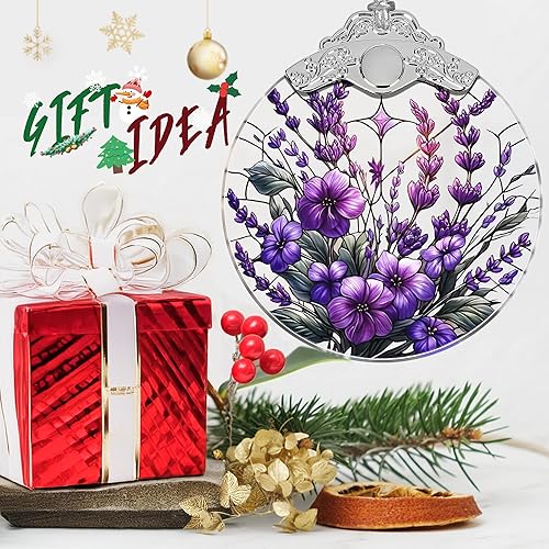 Miniatura 120 de Alchemy - Adorno de vitral, adorno de Navidad, decoración de Navidad para árbol, ideas de regalos de vacaciones, intercambio de regalos