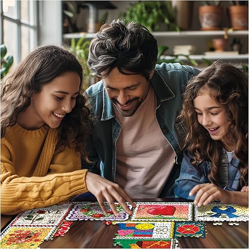 Miniatura 4 de White Mountain Puzzles Love Stamps - Rompecabezas de 1000 piezas