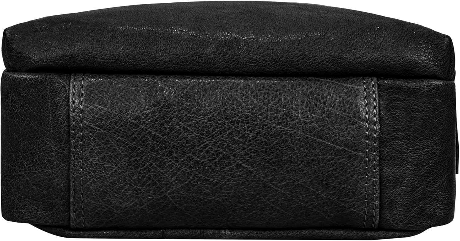 ANTONIO VALERIA Alex Washed Leather Crossbody Bag - Image 7