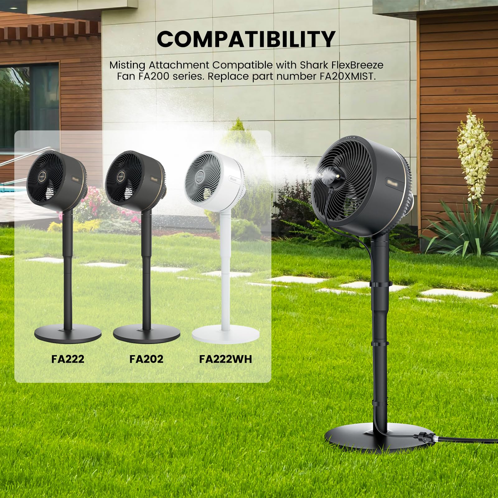 Amazon.co.jp: Shark FlexBreeze Mister Fan FA222と互換性のある