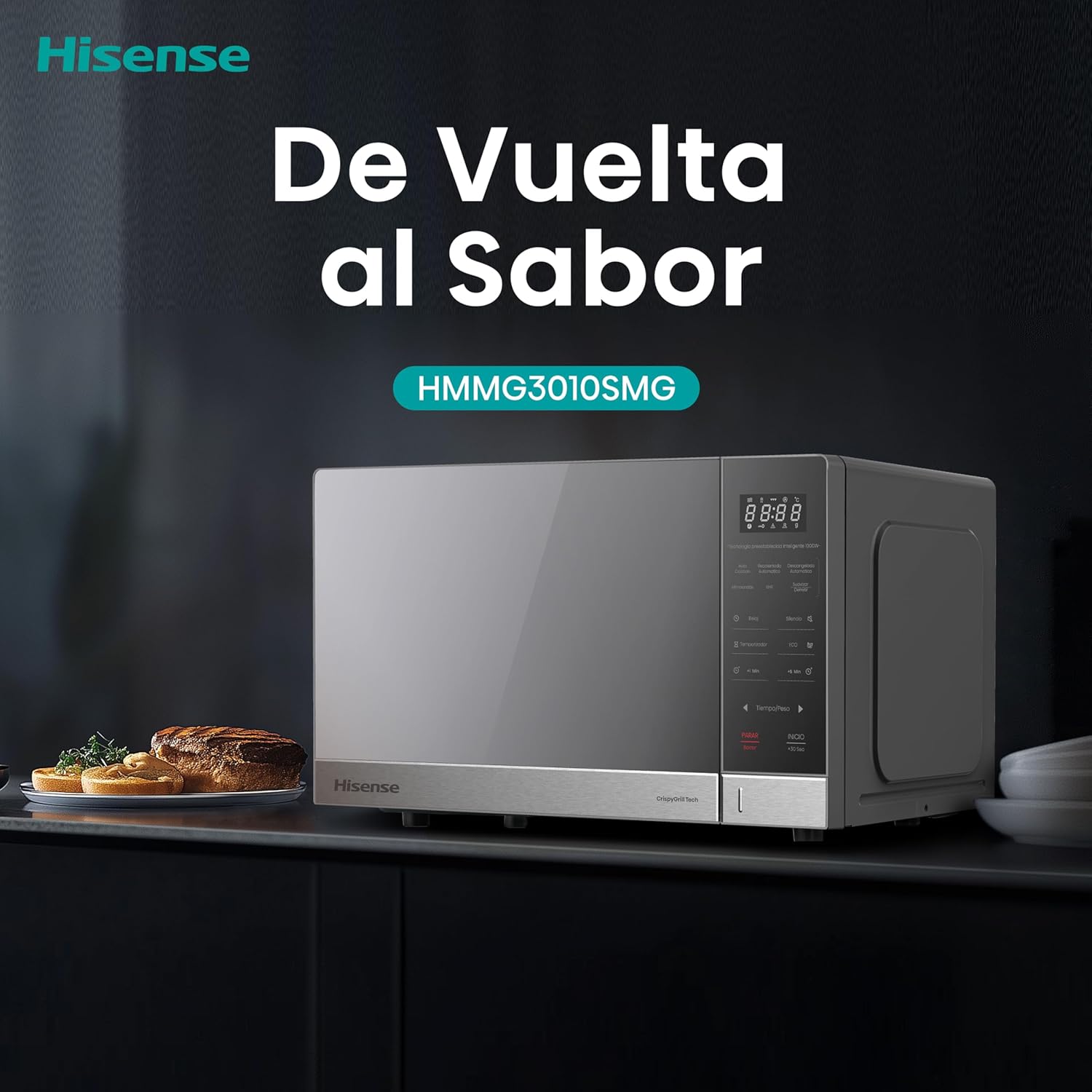 Hisense HMMG3010SMG Microwave Oven child lock feature