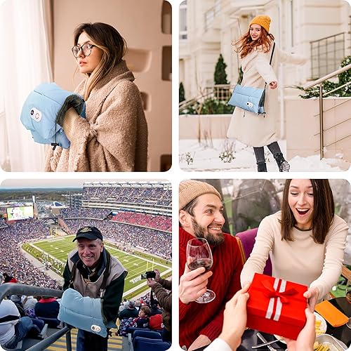 Miniatura 6 de Hand Warmers Rechargeable with 10000mAh Power Bank, Portable Graphene Heated Electric Hand Warmer Pouch, 5 Level Adjustable Temperature for Women,