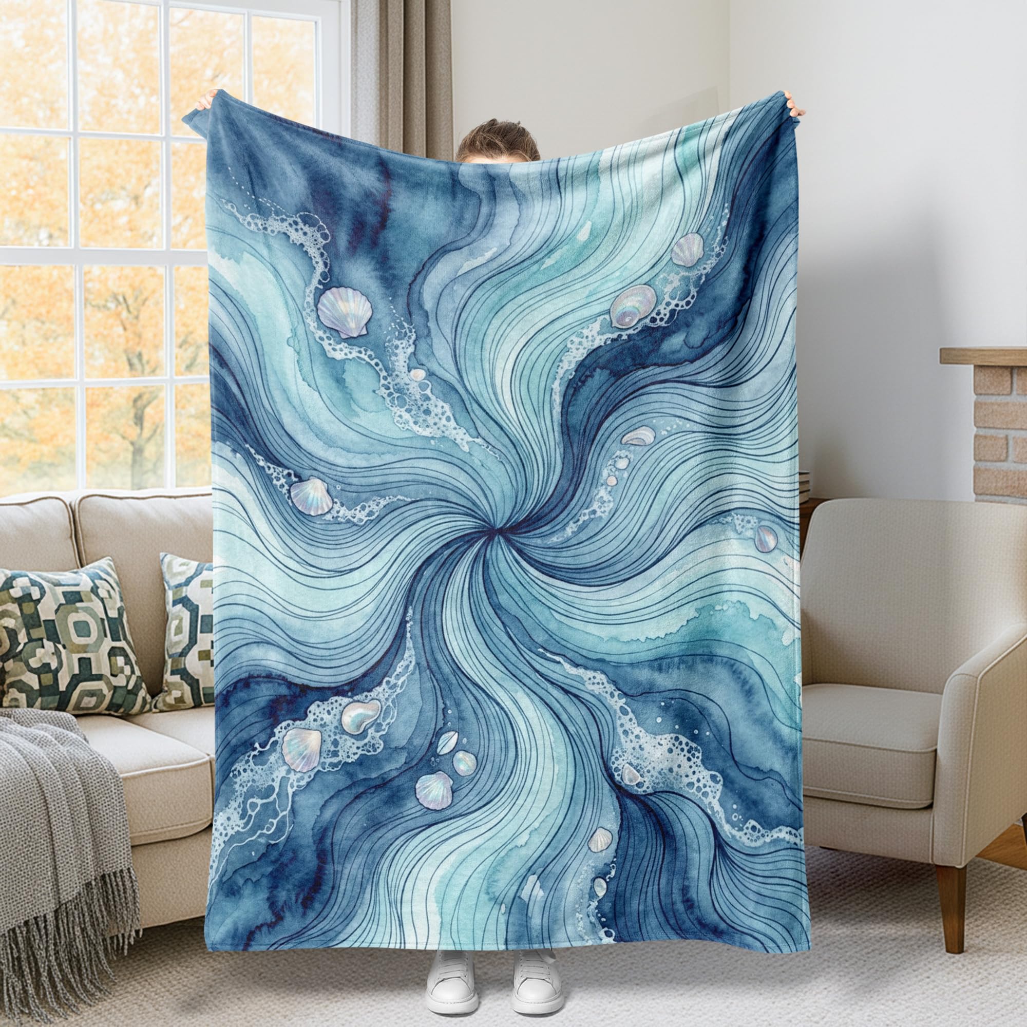 Couverture en peluche compacte contre le froid sur votre chaise