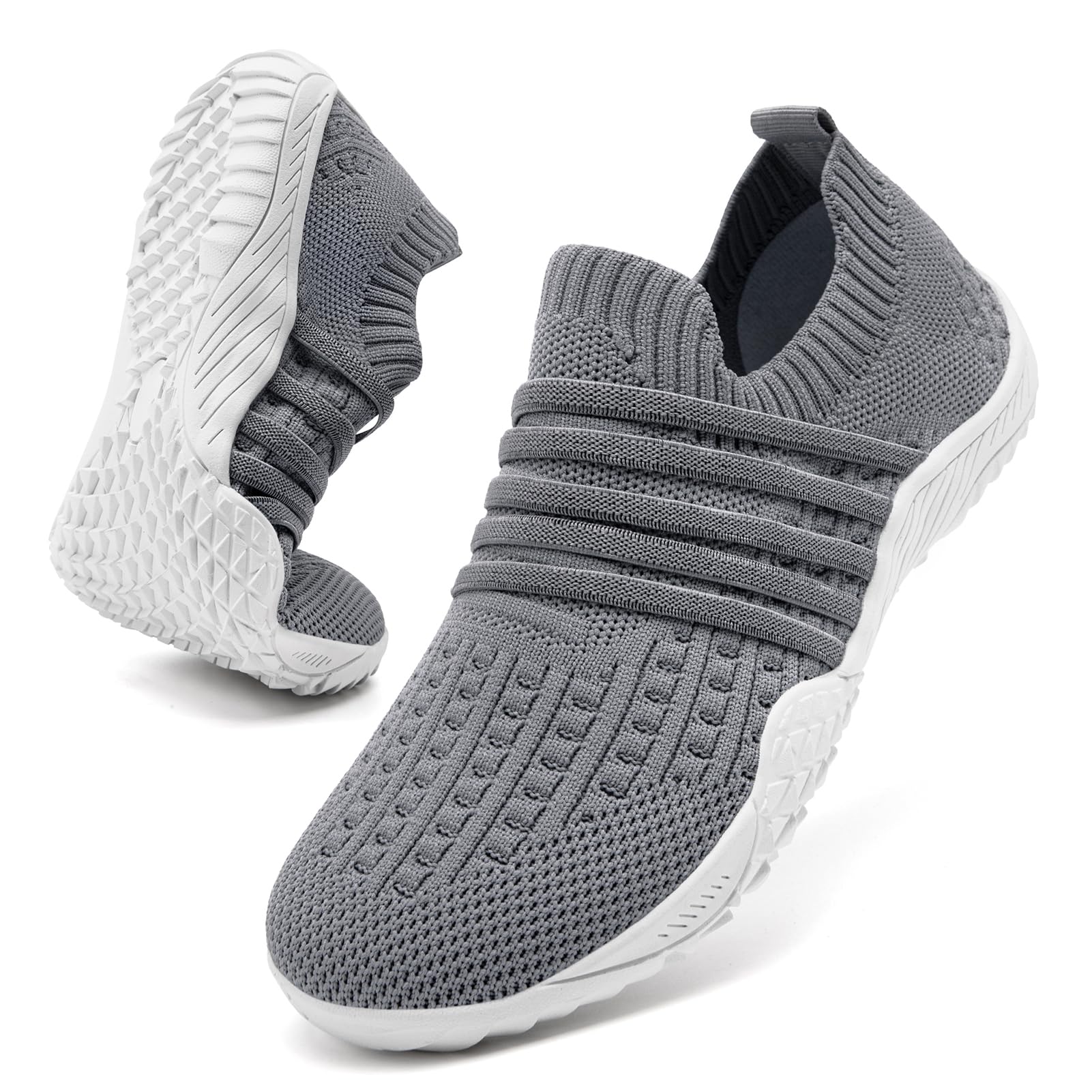 MGNLRTI Barfußschuhe Damen Barfuss Schuhe Turnschuhe Sportschuhe Sneaker Sommerschuhe Leichte Hallenschuhe Fitnessschuhe Weich Barfussschuhe Stoffschuhe Traillaufschuhe