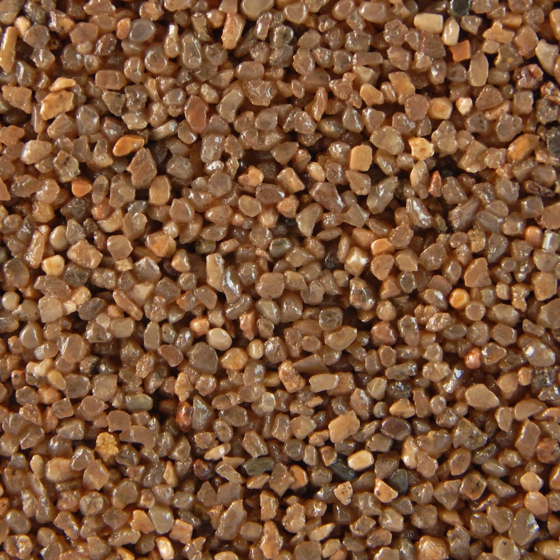 Terralith Buntsteinputz 14kg in braun, Sockelputz für Innen und Außen mit Reinacrylat Bindemittel aus Naturstein, 1-2mm Körnung (BSP56)