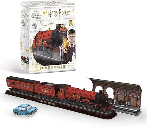 Revell 303 Hogwarts Express Tren con plataforma de pista 9  y coche volador Harry Potter Accesorios, de colores