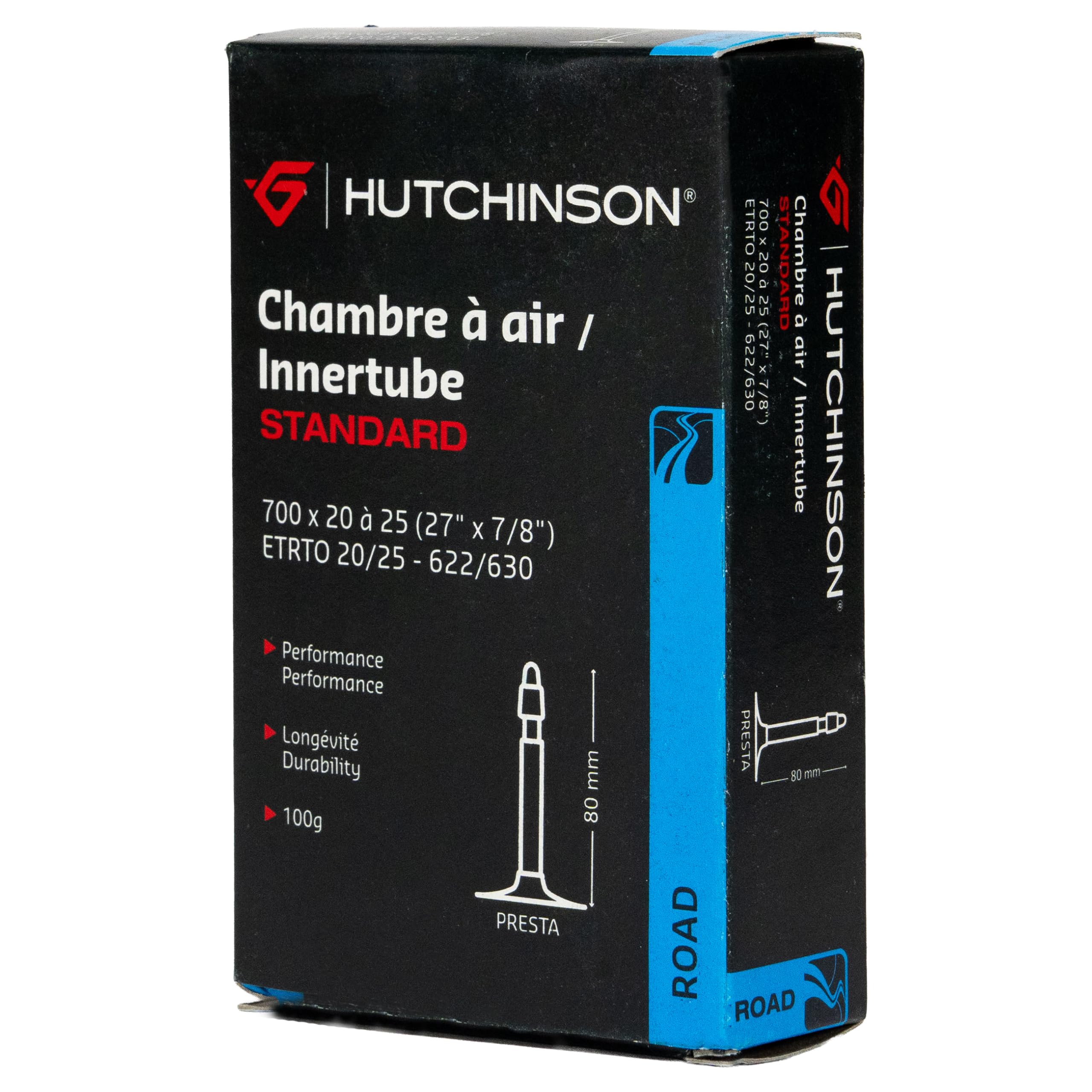Hutchinson Standard Road Inner Tube – Presta Valve (80mm) – 700 x 20/25c