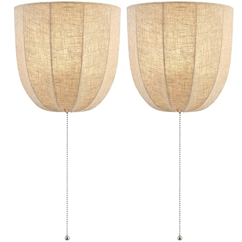 Rustic Wall Sconce Light with Pull Chain, Modern Farmhouse Wall
