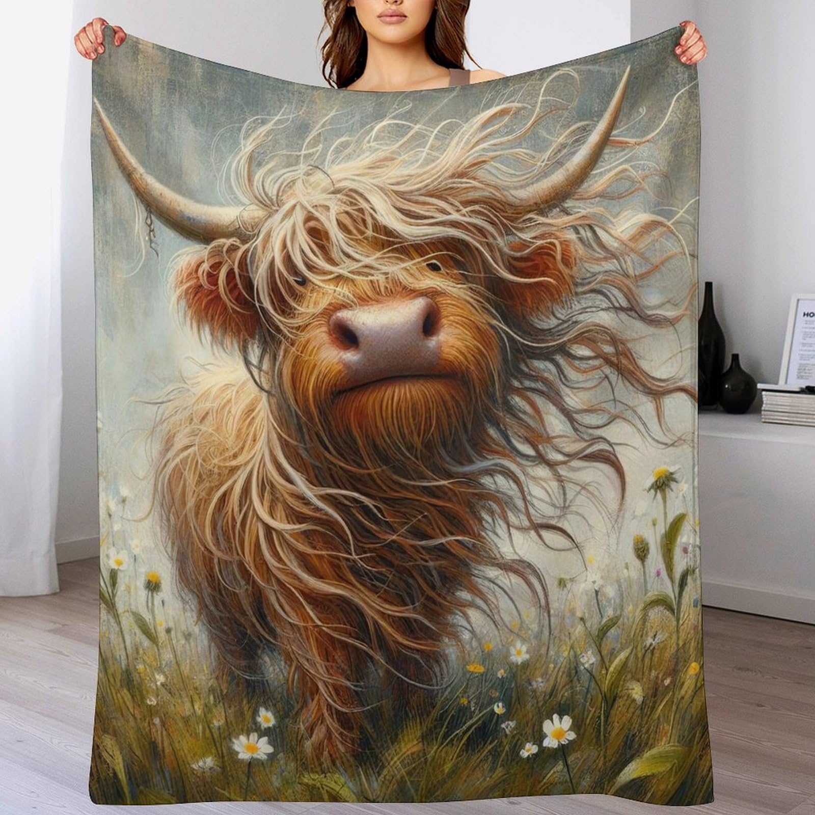 Manta de forro polar acogedora con acabado premium de franela de 150x200 cm