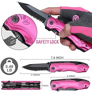 Womens Mom Gifts for Mothers Day Christmas, Stocking Stuffers for Women, Pin-k Multitool for Women, Christmas Birthday Stocking Stuffers Gifts for Wife Girlfriend Her, Anniversary Mothers Day Gift